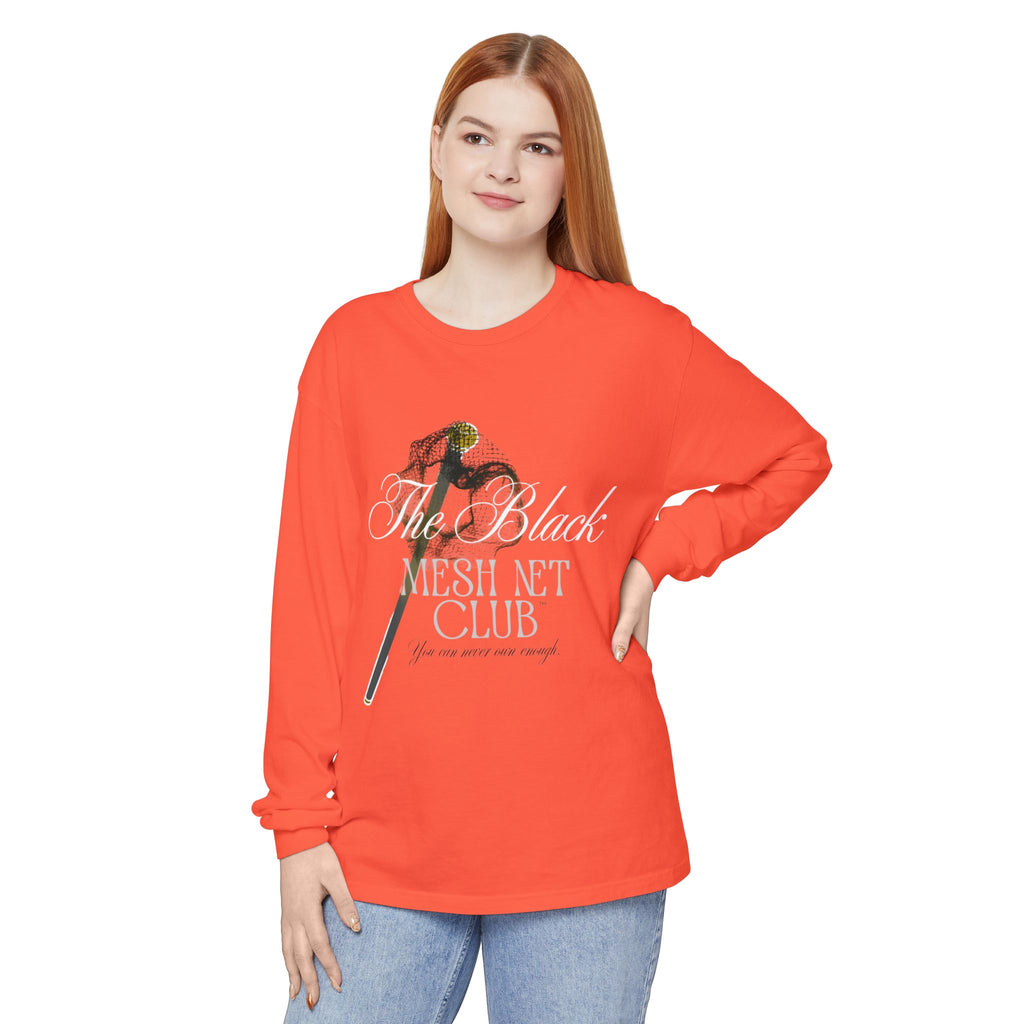 The Black Mesh Net Club™ Long Sleeve Tee