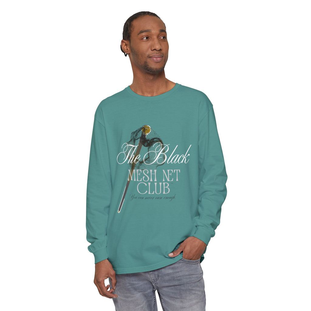 The Black Mesh Net Club™ Long Sleeve Tee
