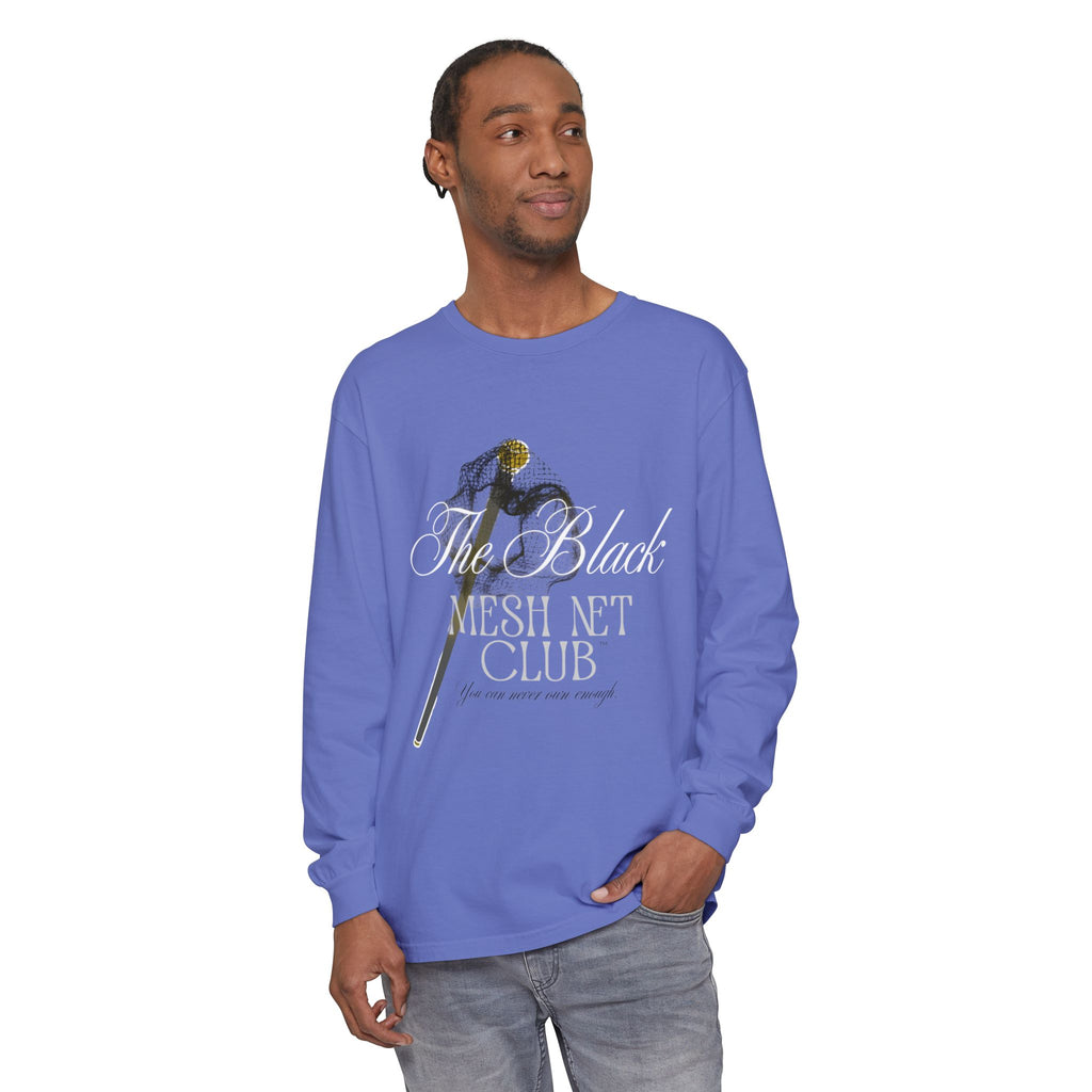 The Black Mesh Net Club™ Long Sleeve Tee