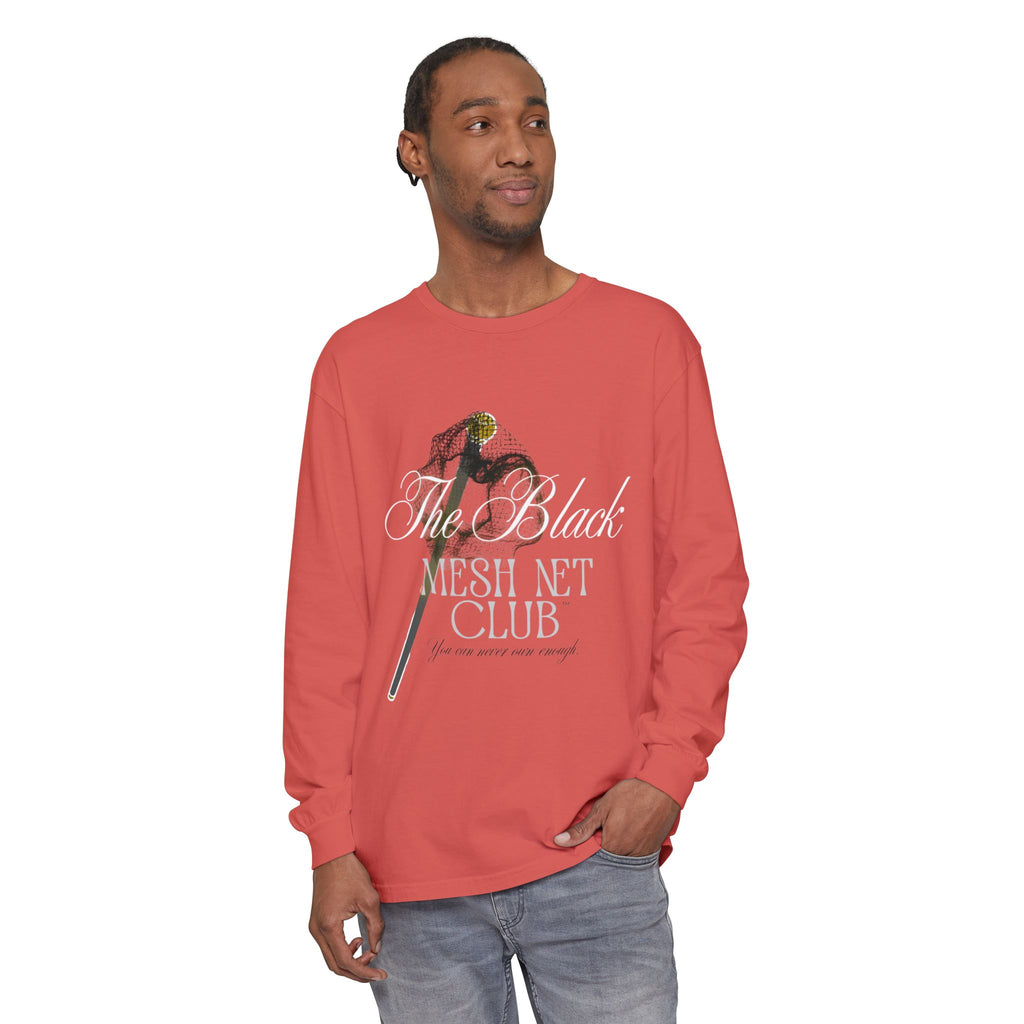 The Black Mesh Net Club™ Long Sleeve Tee