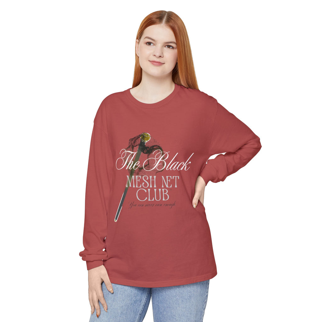 The Black Mesh Net Club™ Long Sleeve Tee