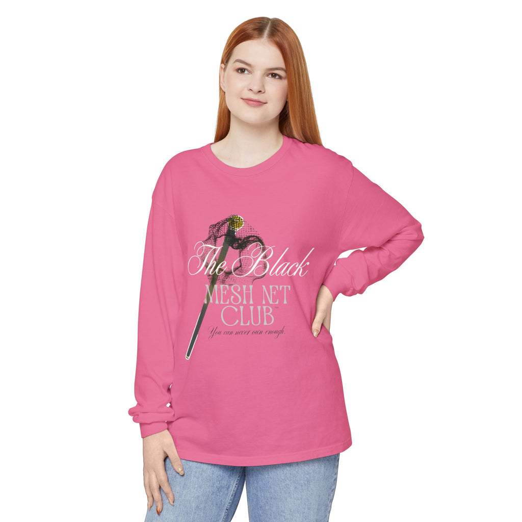 The Black Mesh Net Club™ Long Sleeve Tee