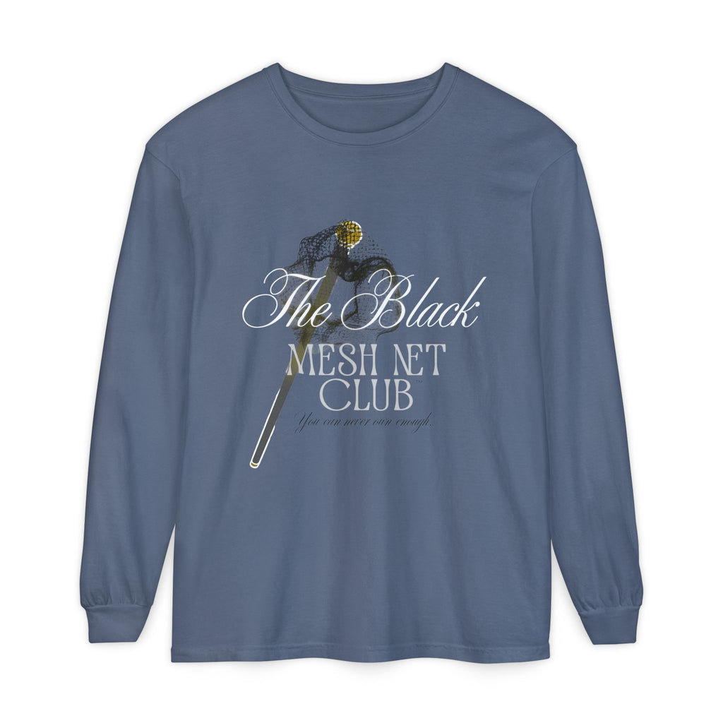 The Black Mesh Net Club™ Long Sleeve Tee