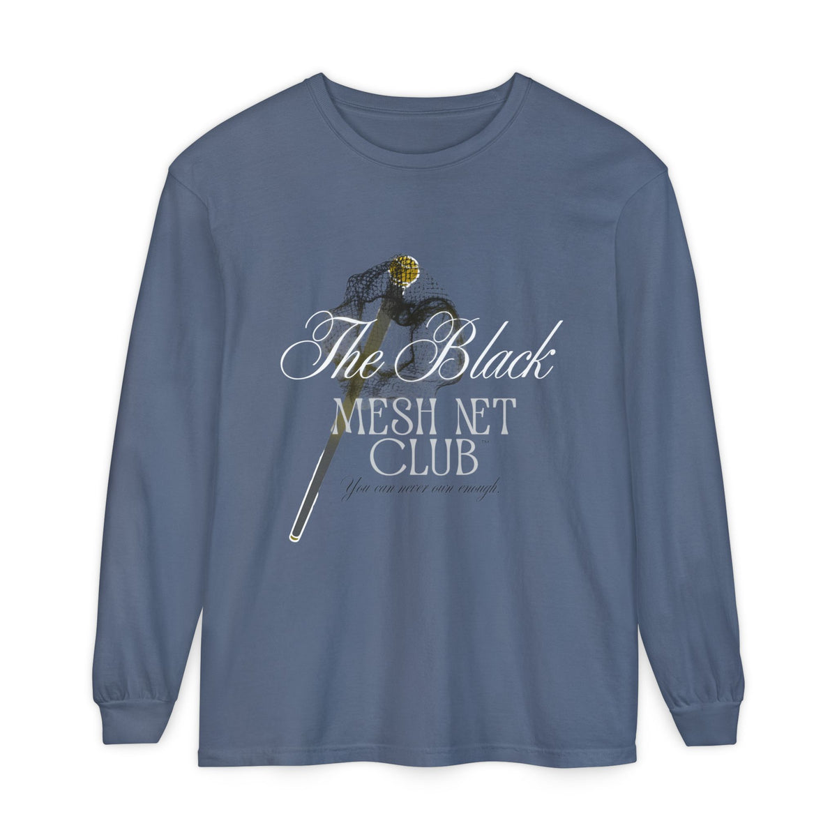 The Black Mesh Net Club™ Long Sleeve Tee