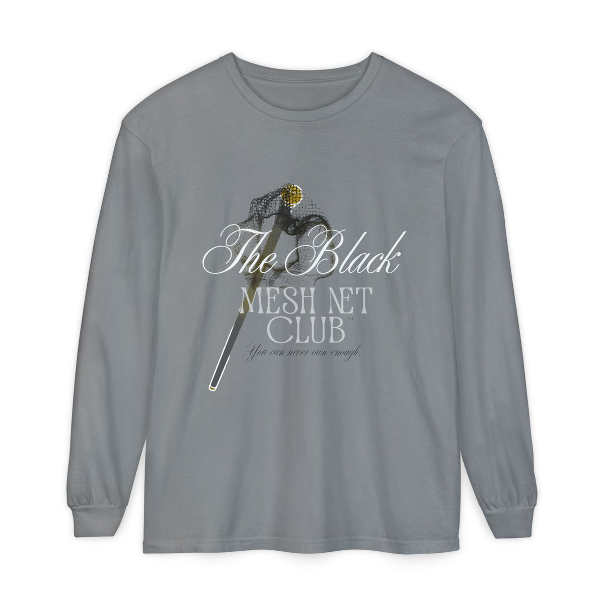 The Black Mesh Net Club™ Long Sleeve Tee