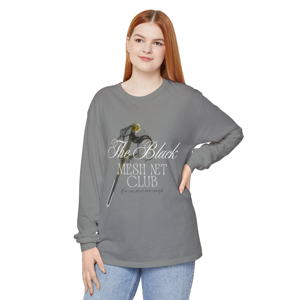 The Black Mesh Net Club™ Long Sleeve Tee