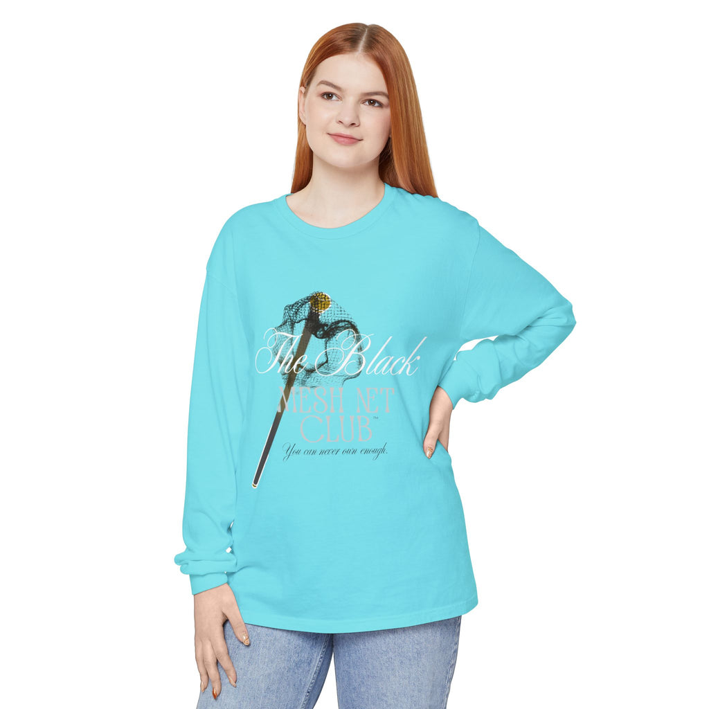 The Black Mesh Net Club™ Long Sleeve Tee