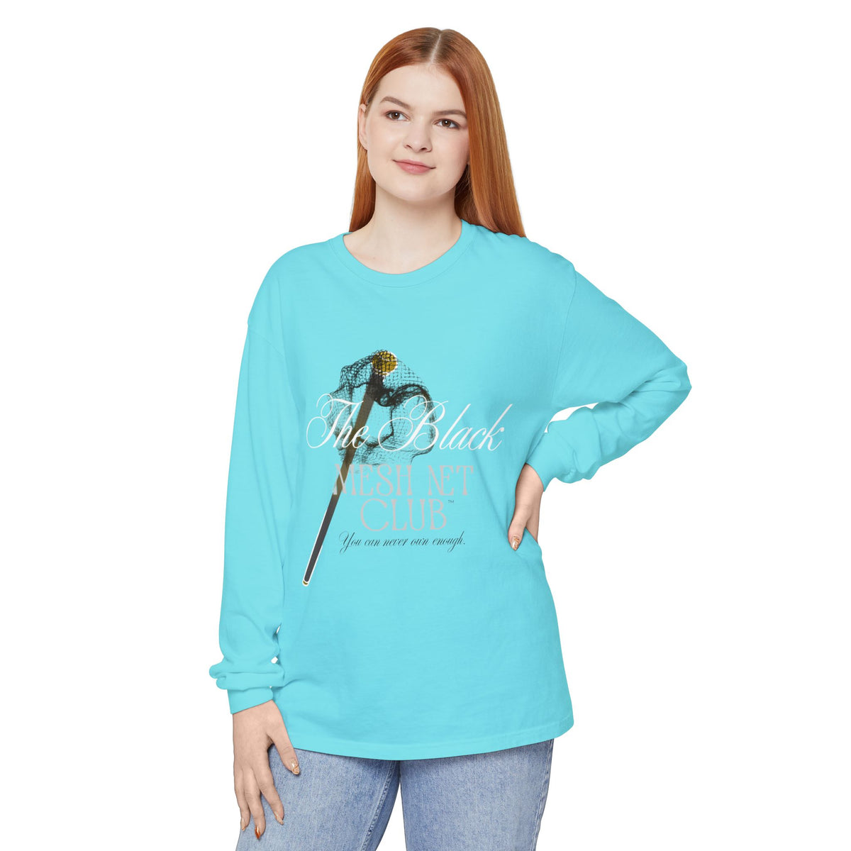 The Black Mesh Net Club™ Long Sleeve Tee