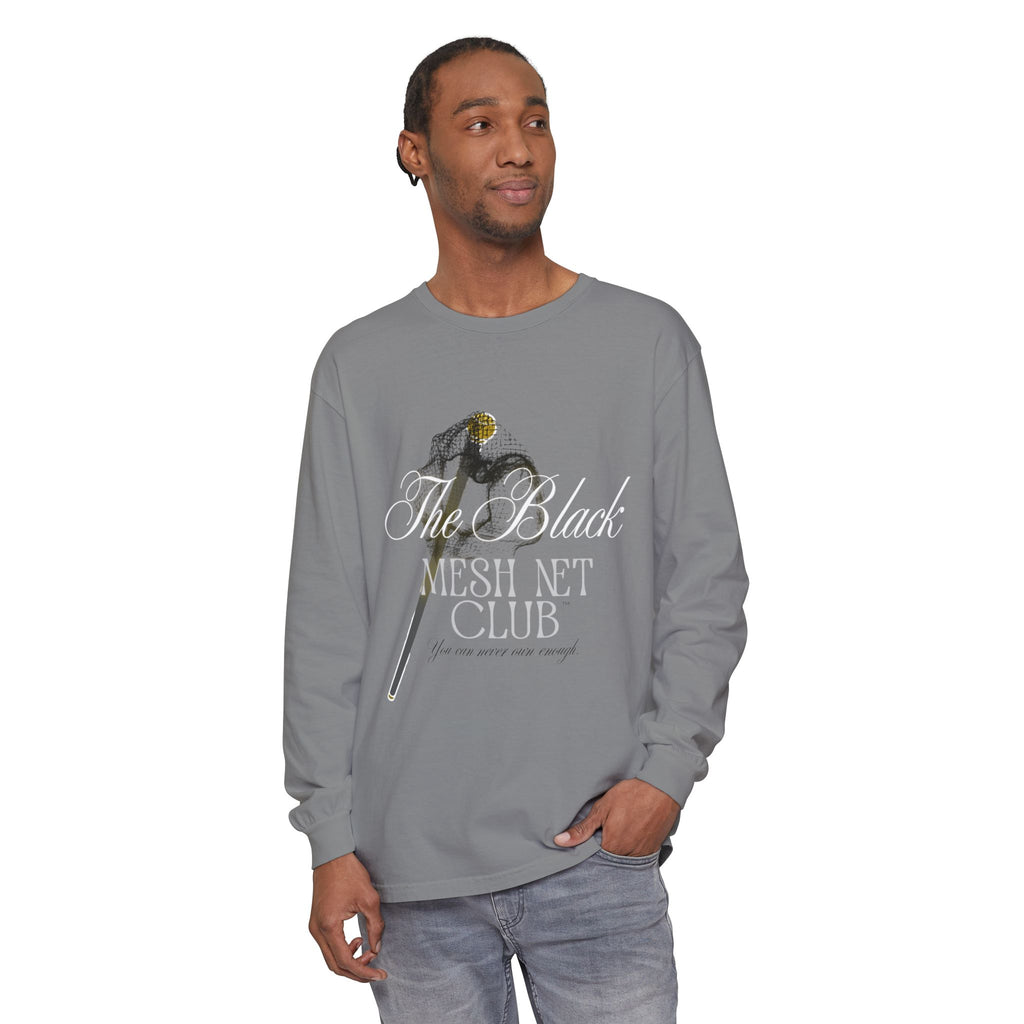 The Black Mesh Net Club™ Long Sleeve Tee