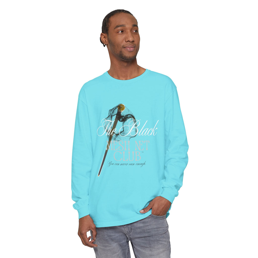 The Black Mesh Net Club™ Long Sleeve Tee
