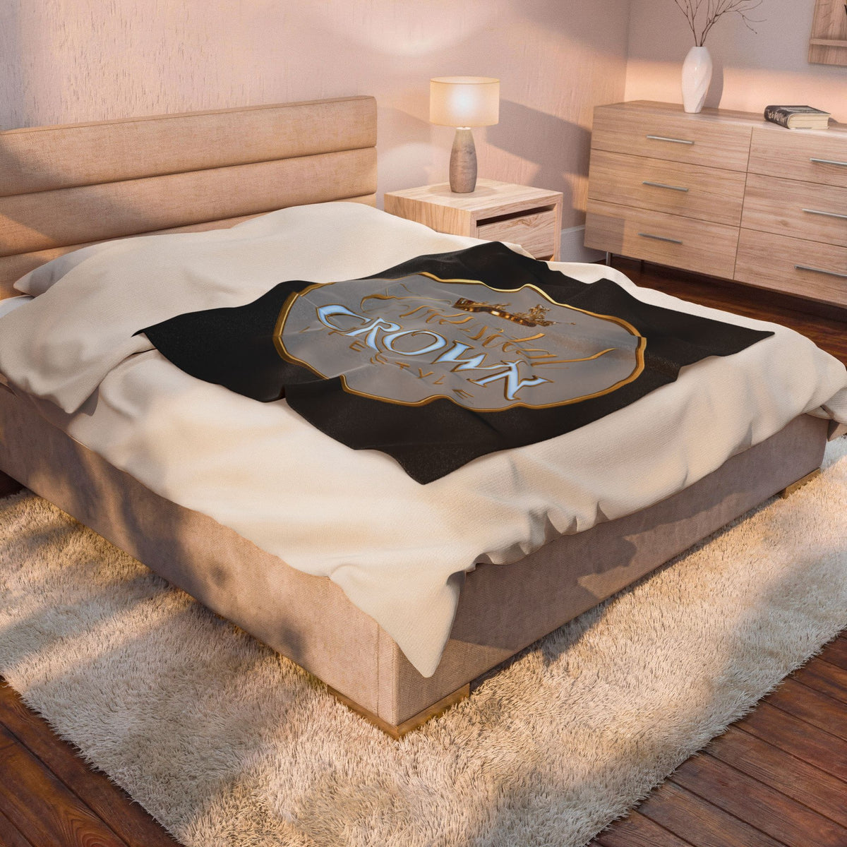 Coastal Crown Lifestyle™ Velveteen Plush Blanket Cozy Gift for Your Wig Sister
