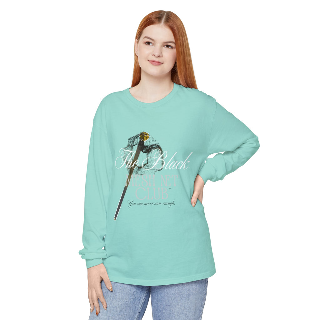 The Black Mesh Net Club™ Long Sleeve Tee