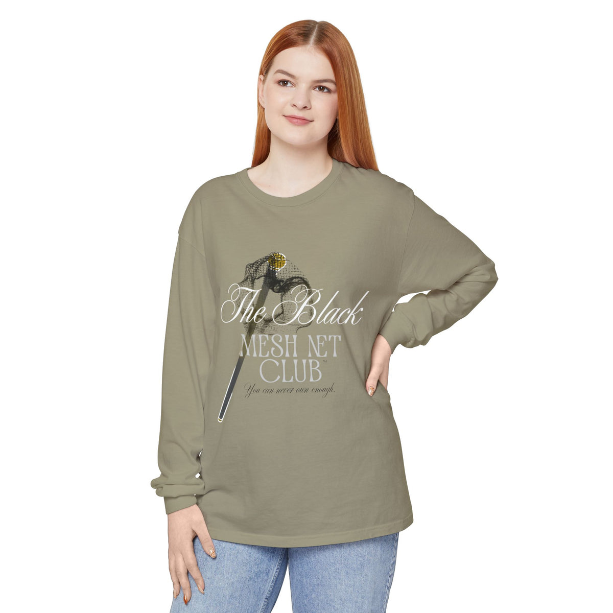 The Black Mesh Net Club™ Long Sleeve Tee