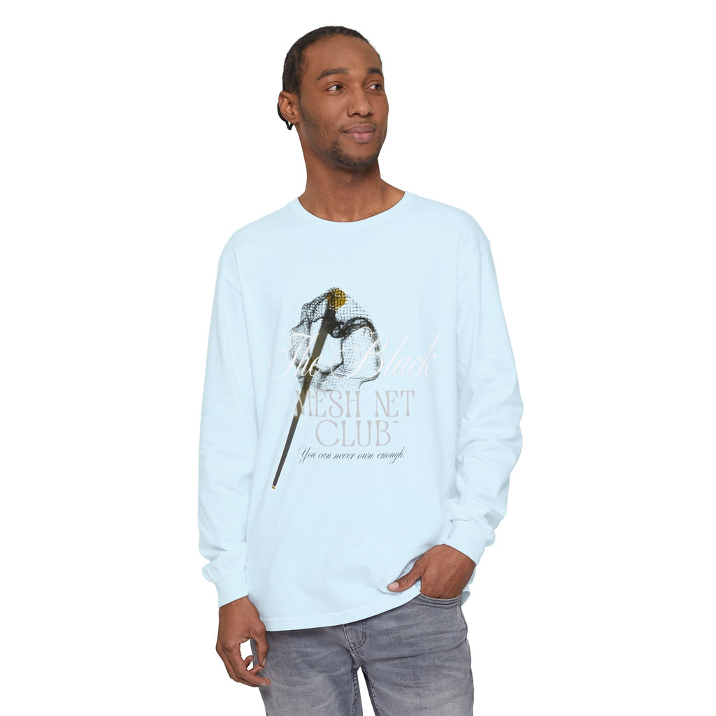 The Black Mesh Net Club™ Long Sleeve Tee