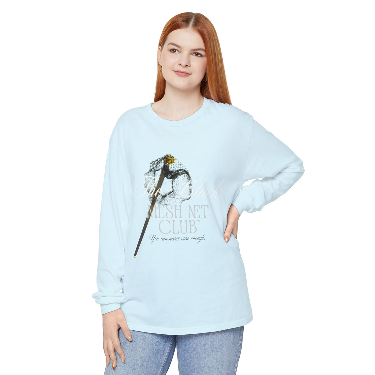 The Black Mesh Net Club™ Long Sleeve Tee