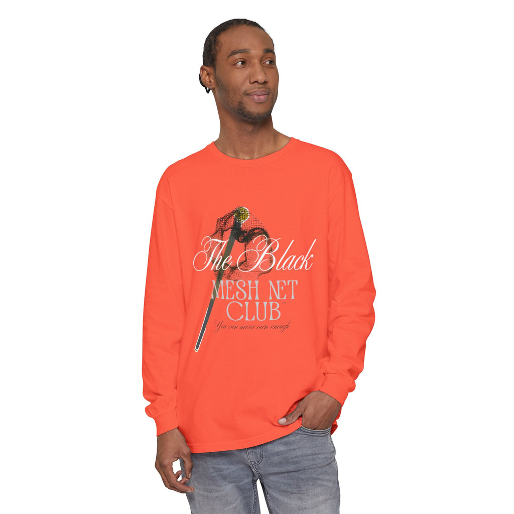 The Black Mesh Net Club™ Long Sleeve Tee