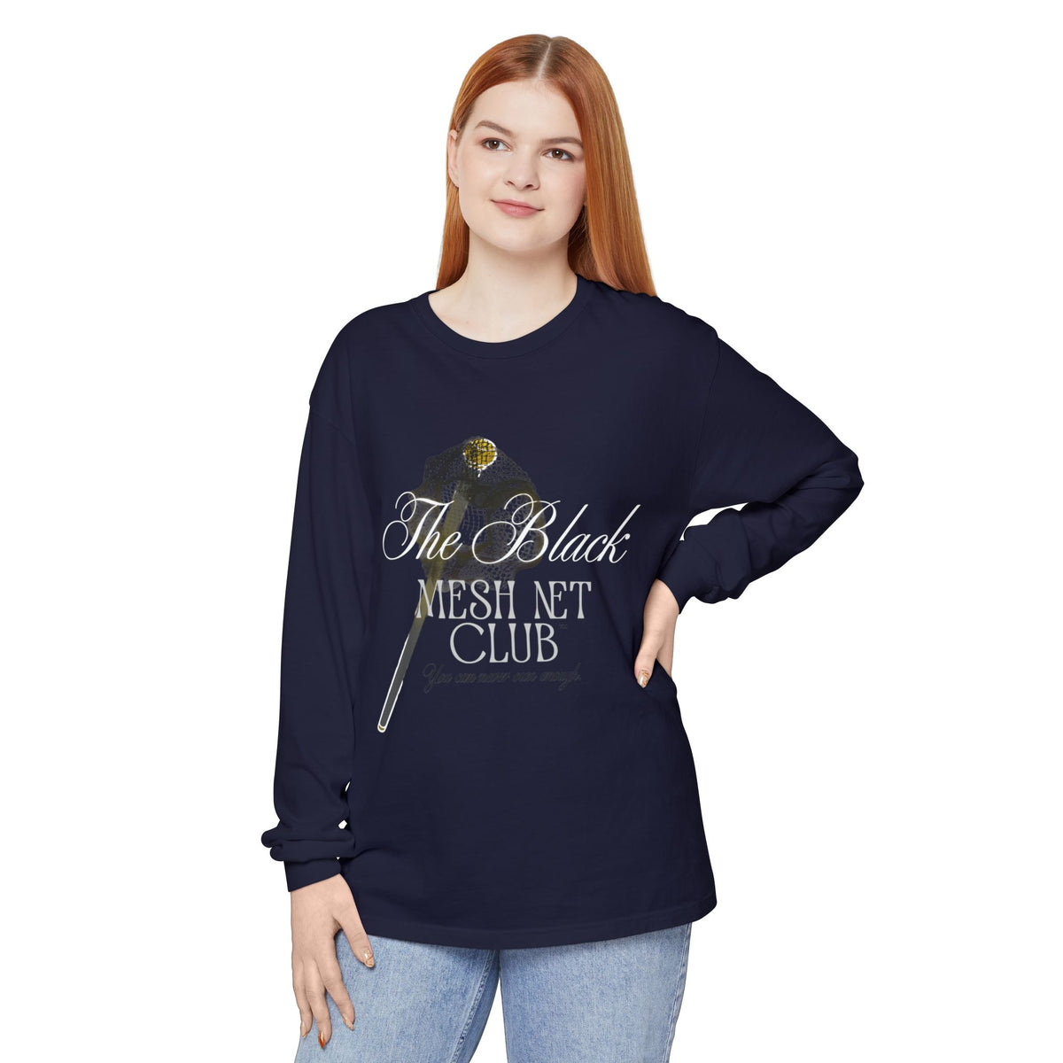 The Black Mesh Net Club™ Long Sleeve Tee