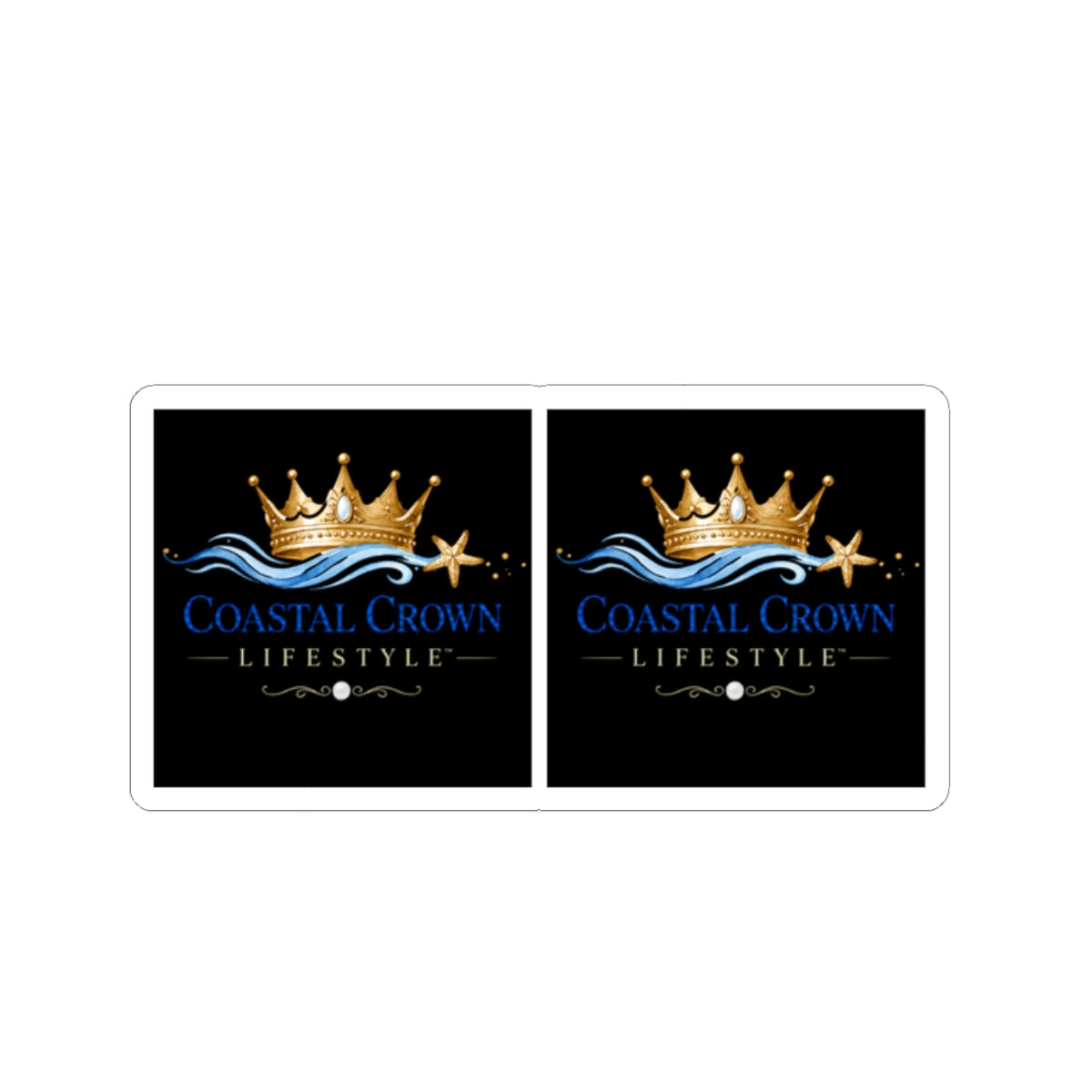 Coastal Crown Lifestyle Kiss-Cut Stickers