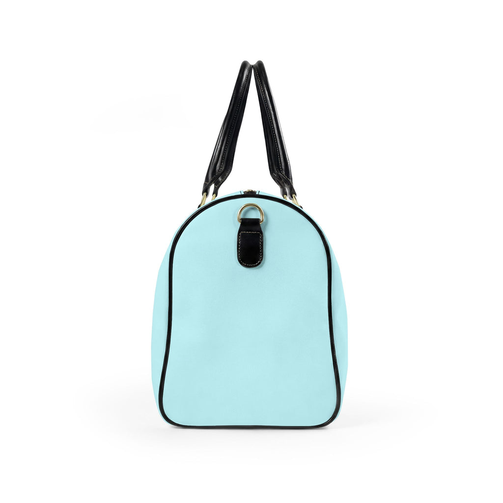 Coastal Crown Faux Leather Travel Bag — Beach Chic Weekend Duffel